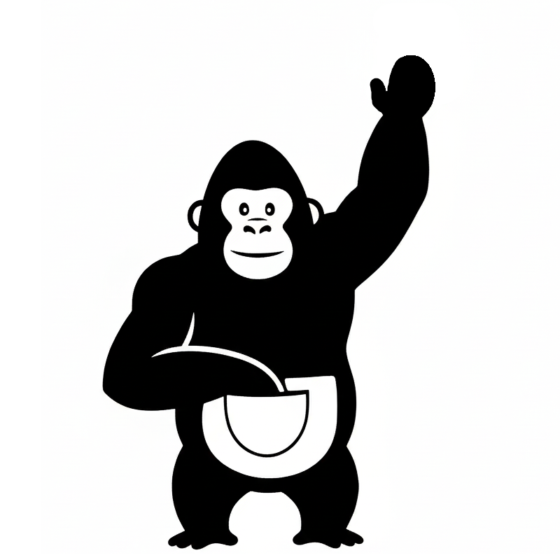 Pouch Ape logo — Raymond's mascot